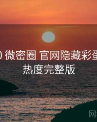 2025-10 微密圈 官网隐藏彩蛋：社交热度完整版