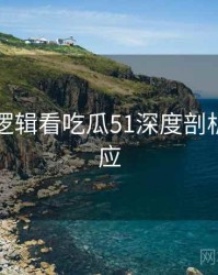 从爆点逻辑看吃瓜51深度剖析官方回应