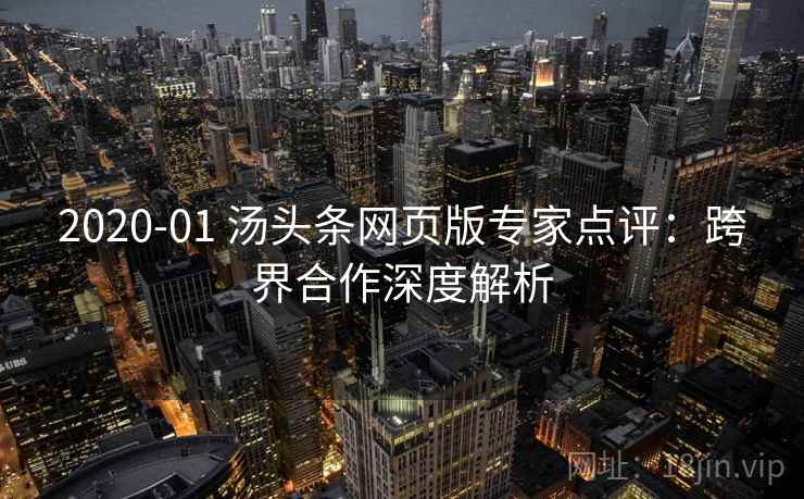 2020-01 汤头条网页版专家点评:跨界合作深度解析 2020-01 汤头条网页版专家点评:跨界合作深度解析