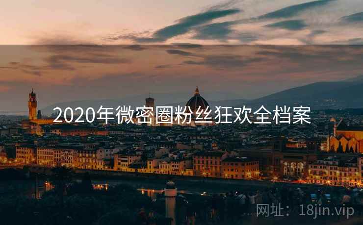 2020年微密圈粉丝狂欢全档案